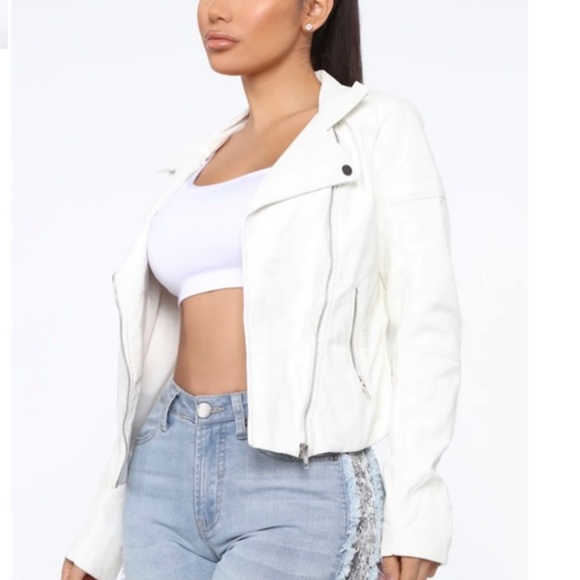 NWOT Fashion Nova Faux Leather Jacket - Picture 3 of 13